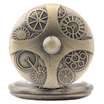 Steampunk Cog Dials Quartz Pocket Watch