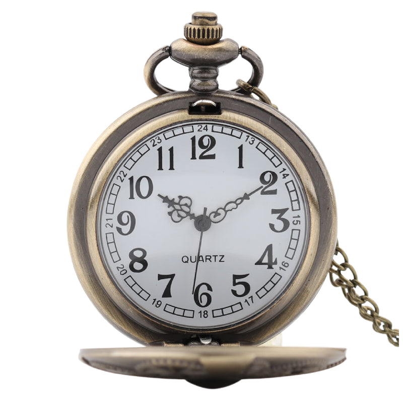Steampunk Cog Dials Quartz Pocket Watch