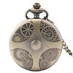Steampunk Cog Dials Quartz Pocket Watch
