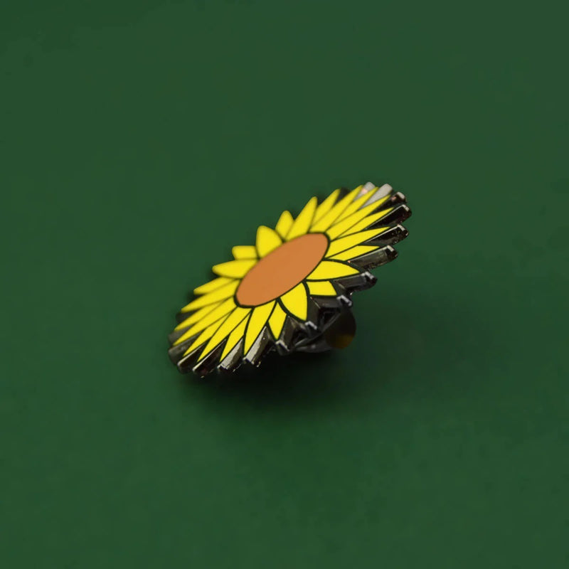 Sunflower Enamel Lapel Pin Badge