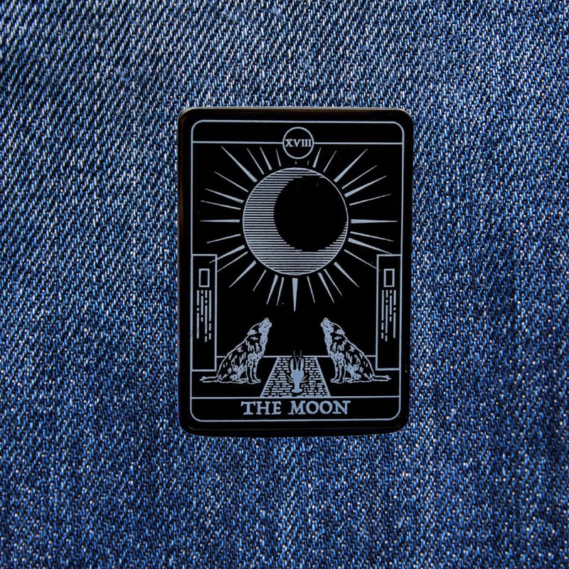The Moon Tarot Card Pin Badge
