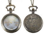 World Map Quartz Pocket Watch