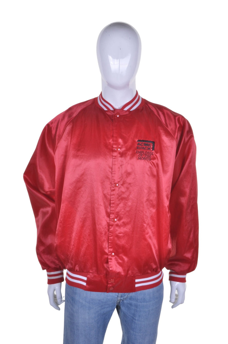 Acme Brick Co Satin Varsity Jacket XL - Minimum Mouse