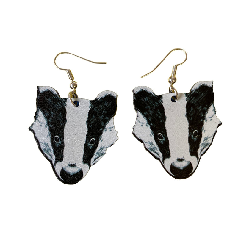 Acrylic Badger Earrings by Love Boutique - Minimum Mouse