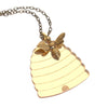 Acrylic Beehive Bee Necklace by Love Boutique - Minimum Mouse
