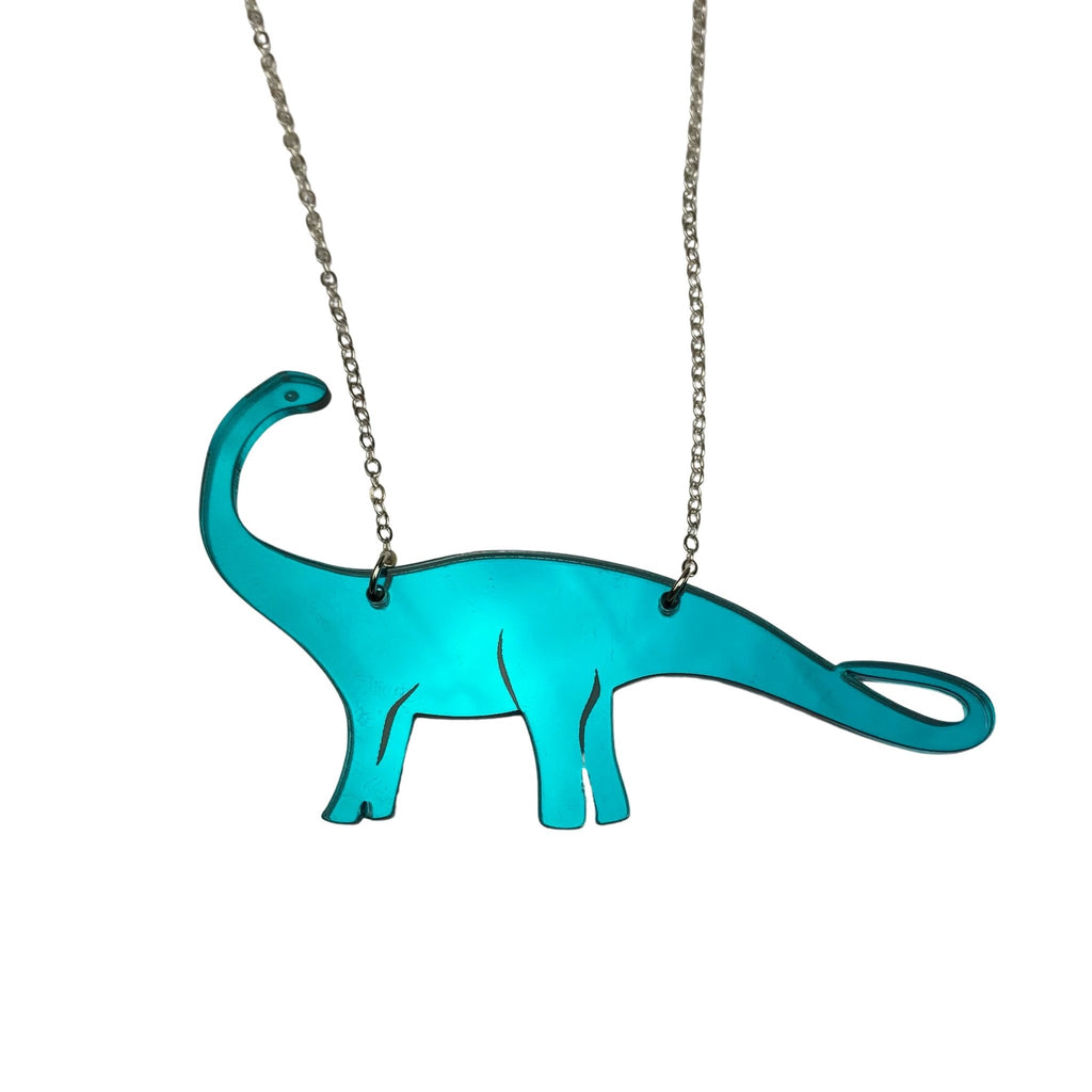 Acrylic Diplodocus Dinosaur Necklace by Love Boutique - Minimum Mouse