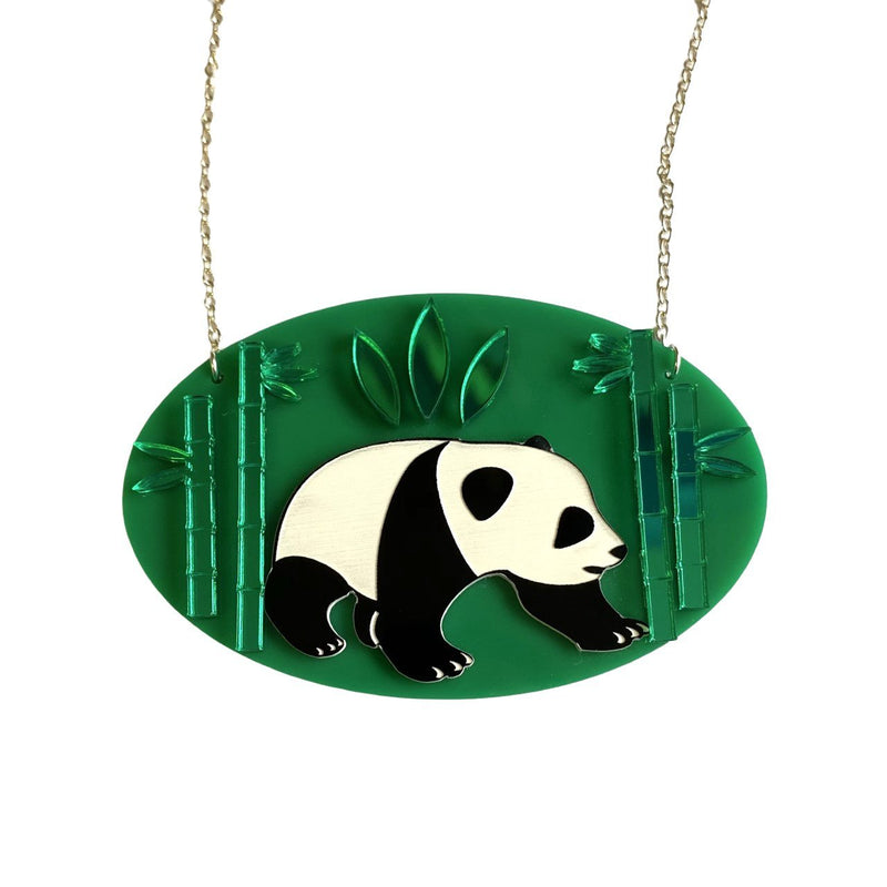 Acrylic Panda Necklace by Love Boutique - Minimum Mouse