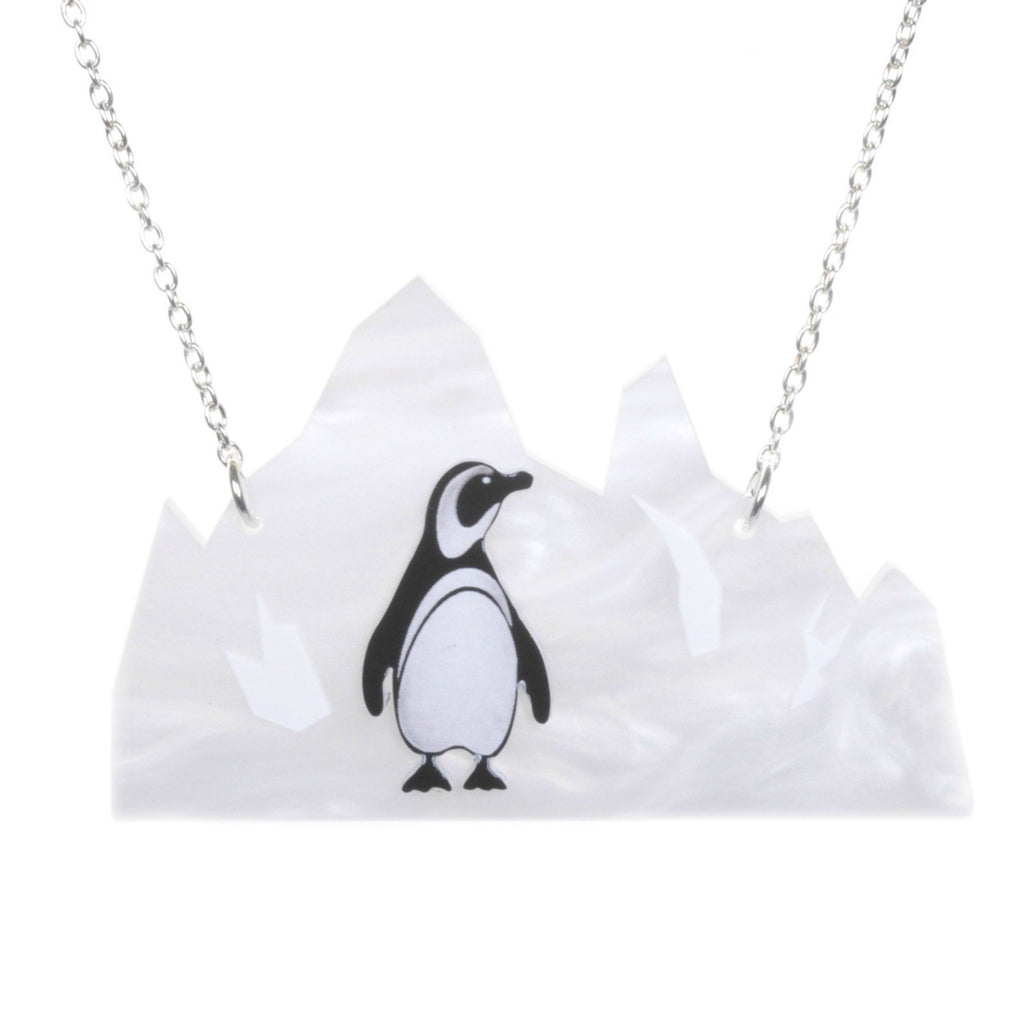 Acrylic Penguin Iceberg Necklace by Love Boutique - Minimum Mouse