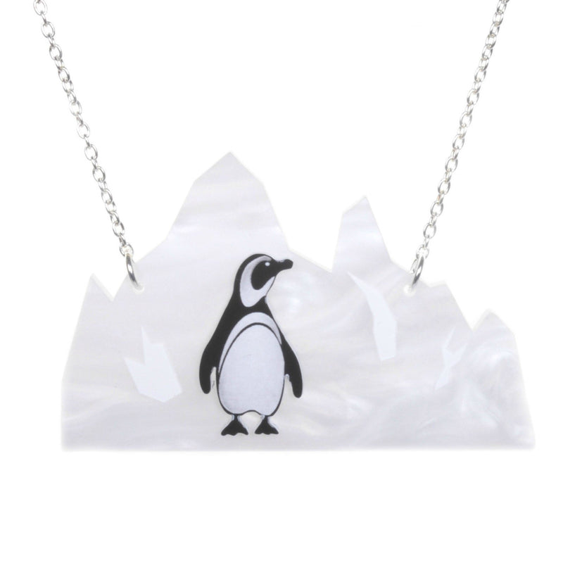 Acrylic Penguin Iceberg Necklace by Love Boutique - Minimum Mouse