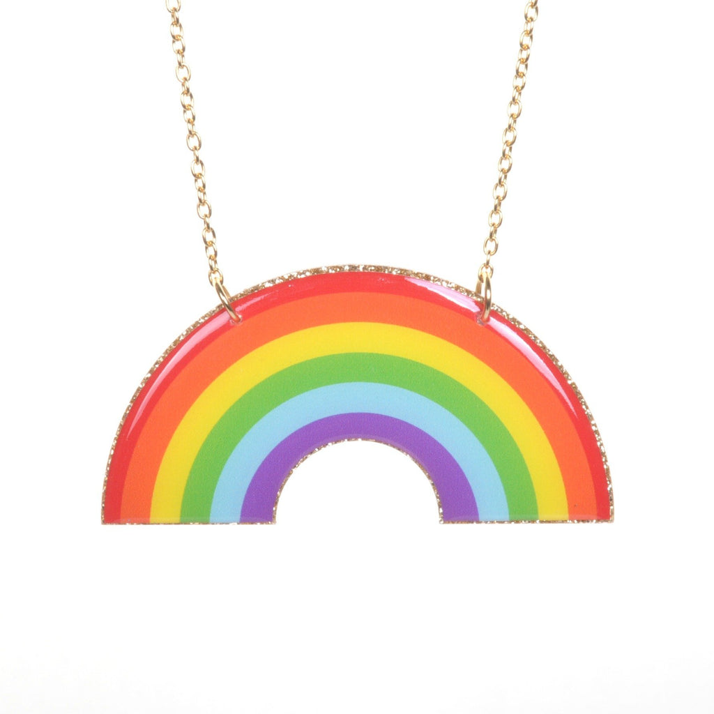 Acrylic Rainbow Necklace by Love Boutique - Minimum Mouse