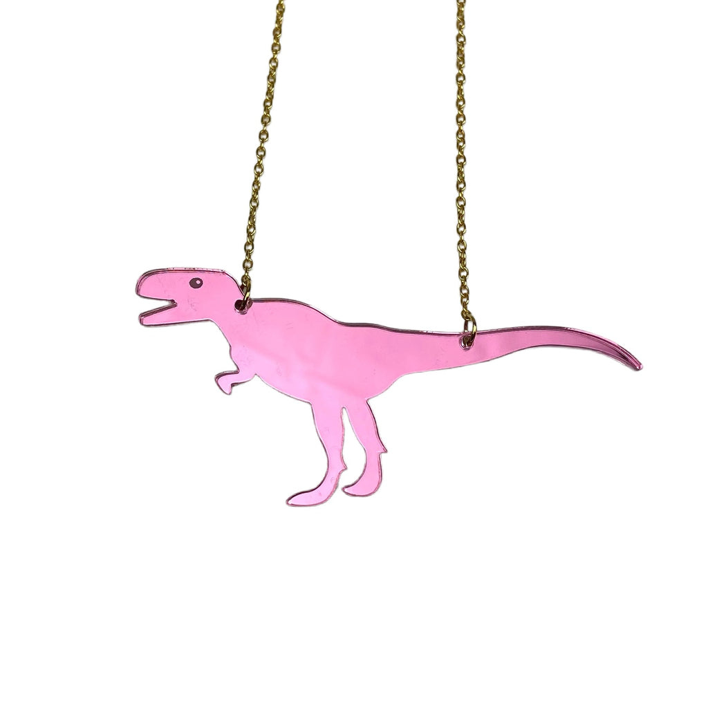 Acrylic T Rex Dinosaur Necklace by Love Boutique - Minimum Mouse