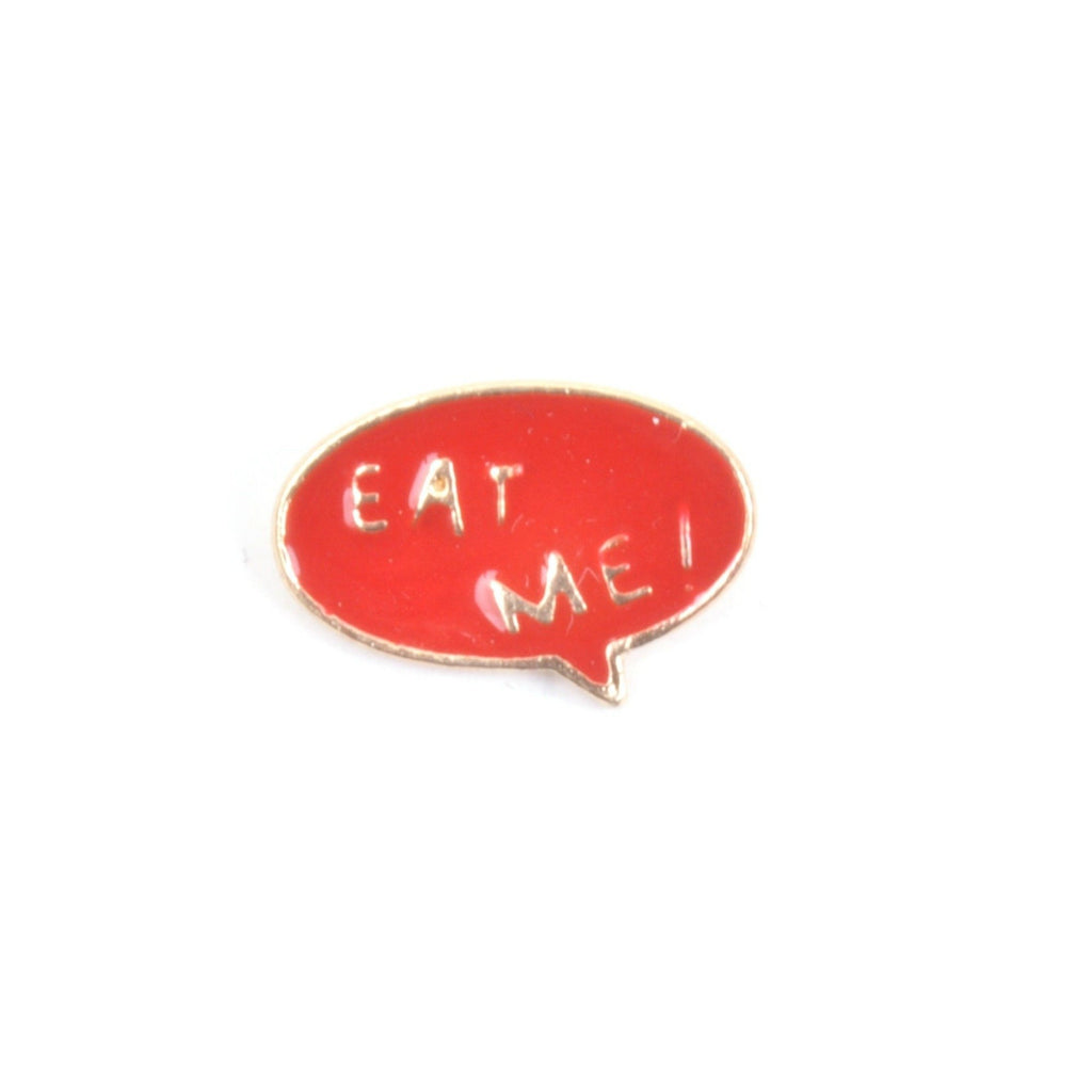 Alice In Wonderland Eat Me Lapel Pin Badge - Minimum Mouse