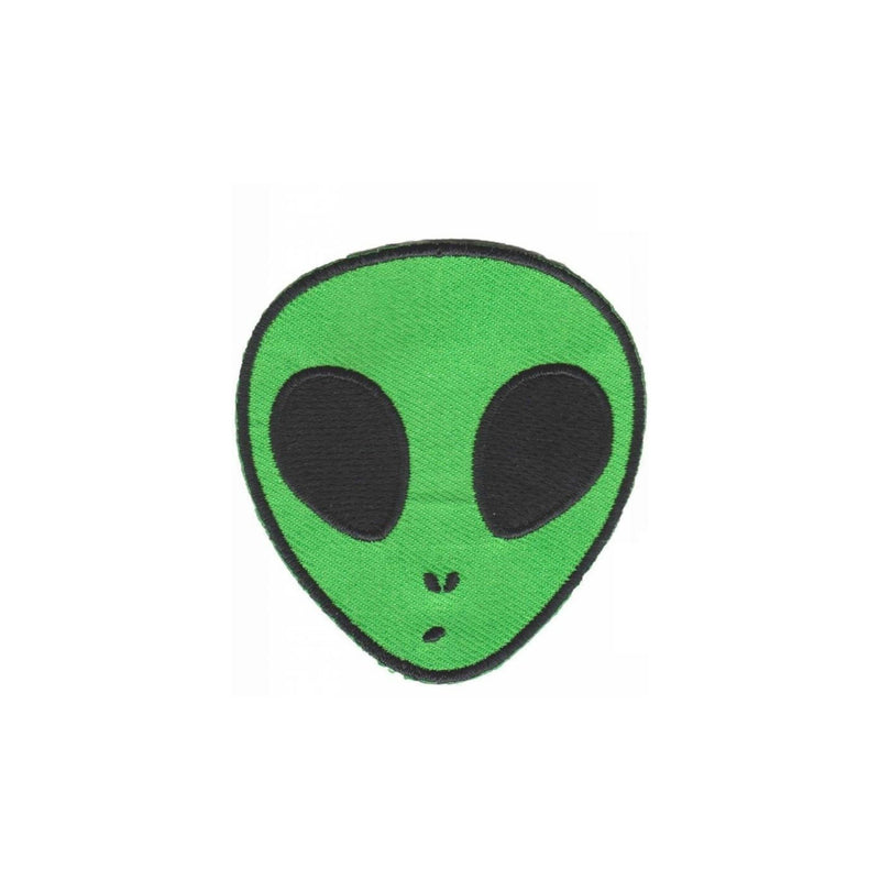 Alien Head Iron On Space Patch - Minimum Mouse