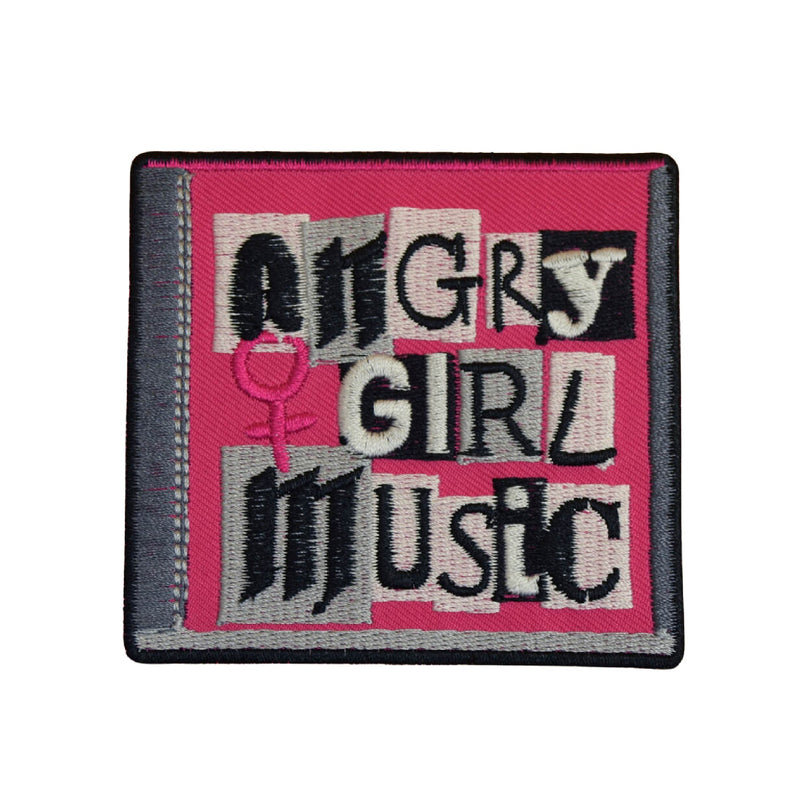 Angry Girl Music CD Iron On Patch - Minimum Mouse