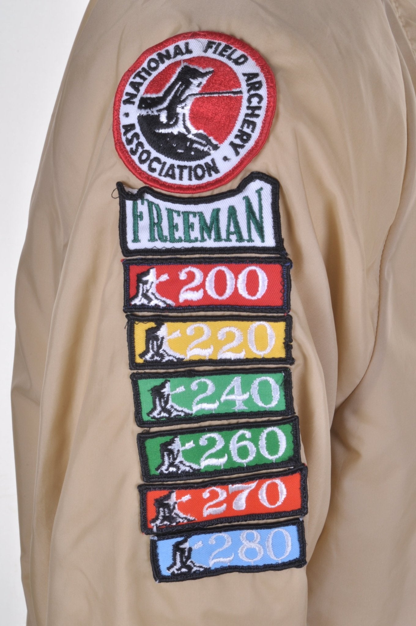 Archery Patches Varsity Jacket XL - Minimum Mouse