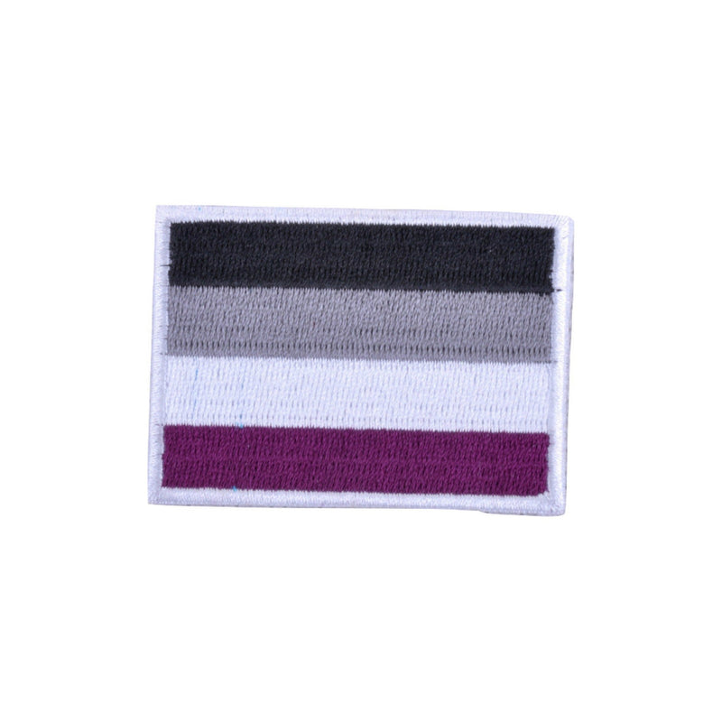 Asexual Flag Iron On Patch - Minimum Mouse