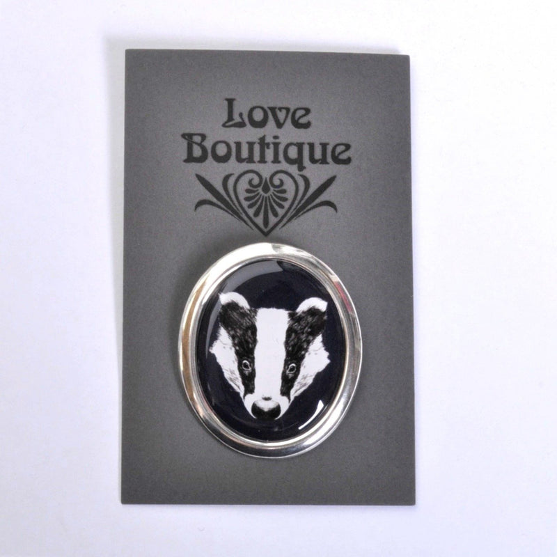 Badger Brooch by Love Boutique - Minimum Mouse