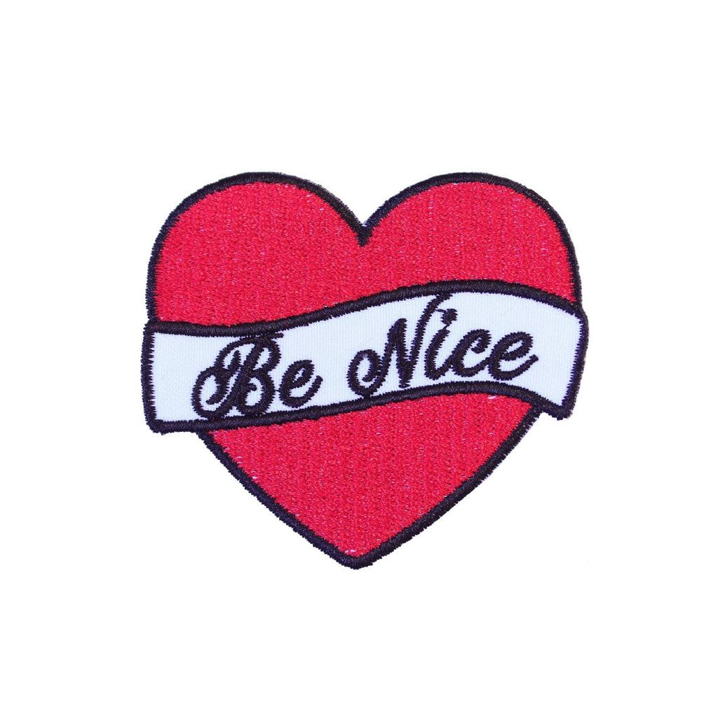 Be Nice Iron On Patch - Minimum Mouse