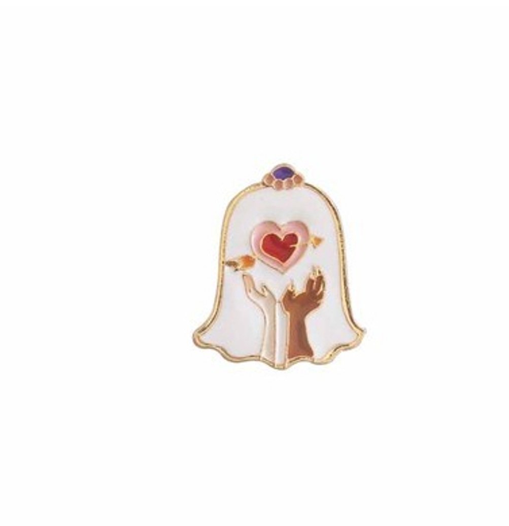 Beauty And The Beast Bell Jar Enamel Lapel Pin Badge - Minimum Mouse