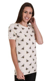 Bee Print T Shirt by Run and Fly - Minimum Mouse