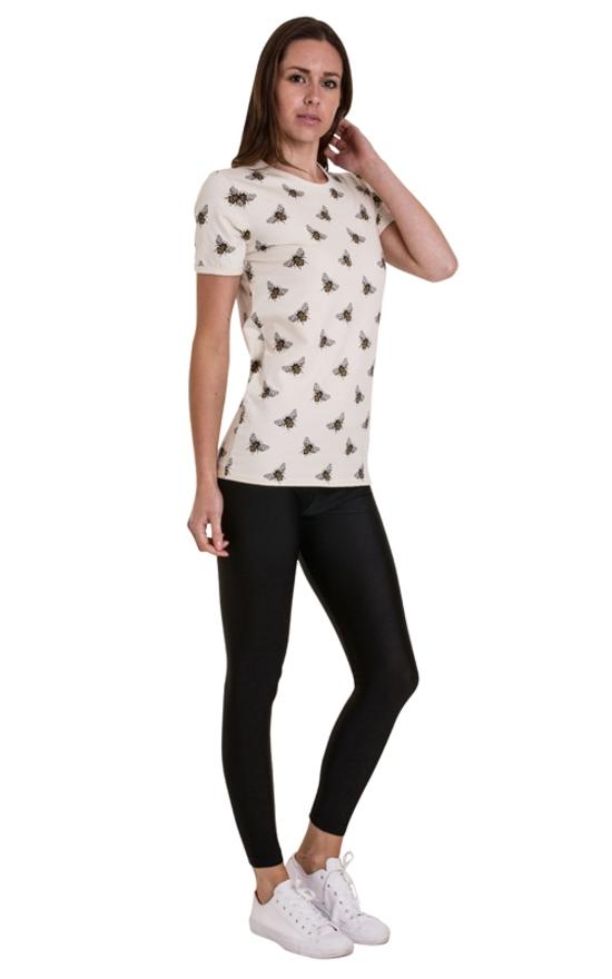 Bee Print T Shirt by Run and Fly - Minimum Mouse