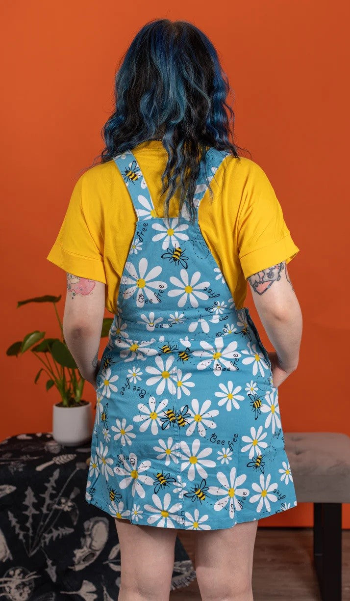 Bee Free Pinafore Dress by Run and Fly