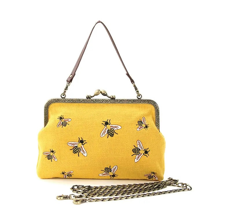 Bumble Bee Kisslock Handbag