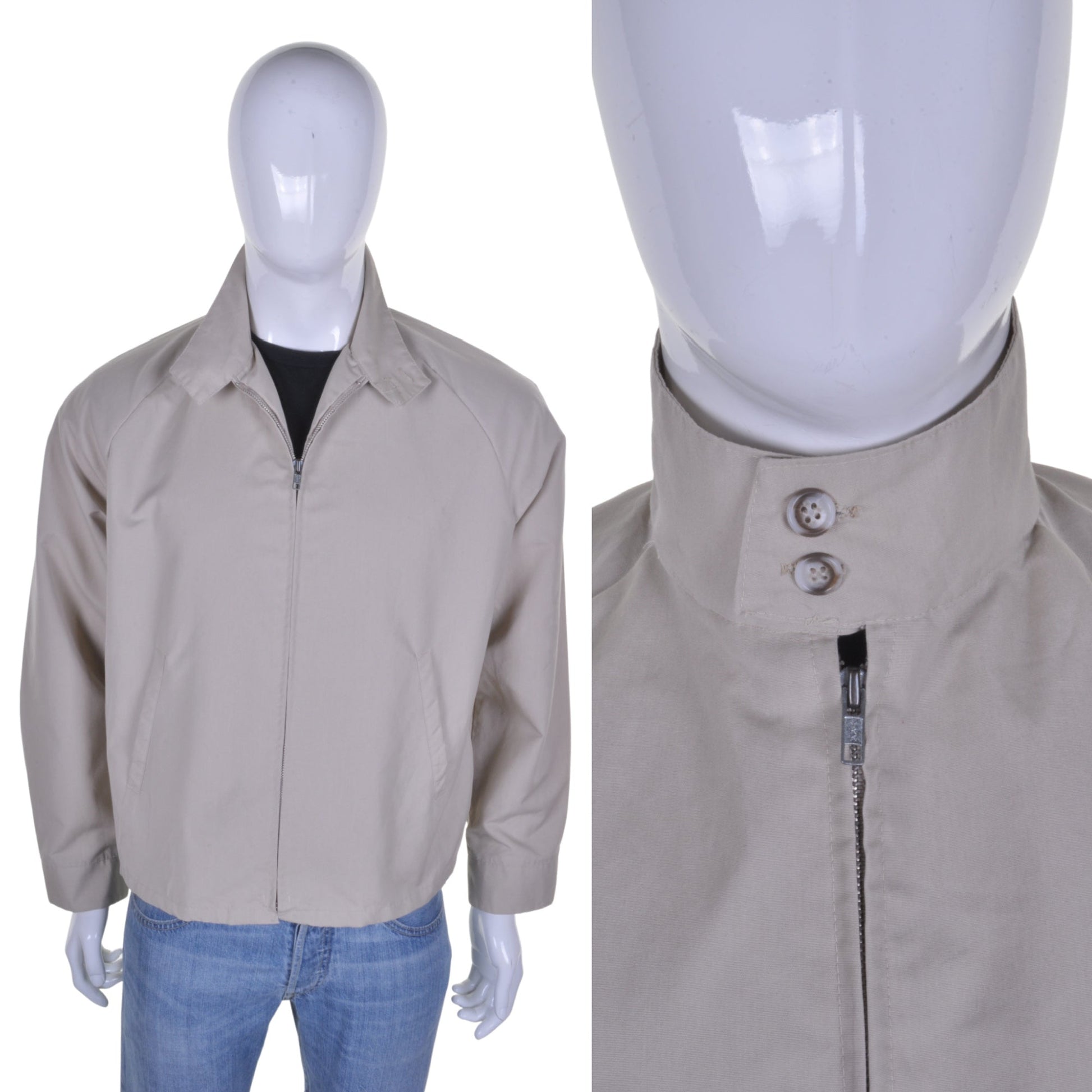 Beige Harrington Jacket L - Minimum Mouse