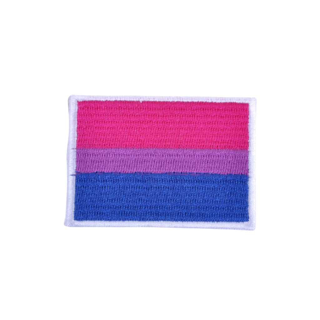 Bisexual Flag Iron on Patch - Minimum Mouse