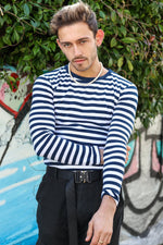 Black and White Long Sleeved T Shirt by Run and Fly - Minimum Mouse