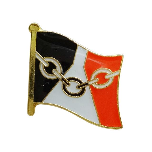 Black Country Flag Enamel Lapel Pin Badge - Minimum Mouse