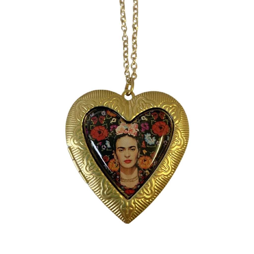 Black Frida Locket Necklace by Love Boutique - Minimum Mouse