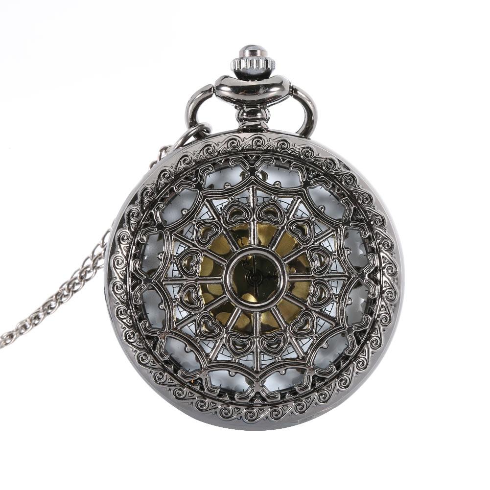 Black Spiderweb Quartz Pocket Watch - Minimum Mouse