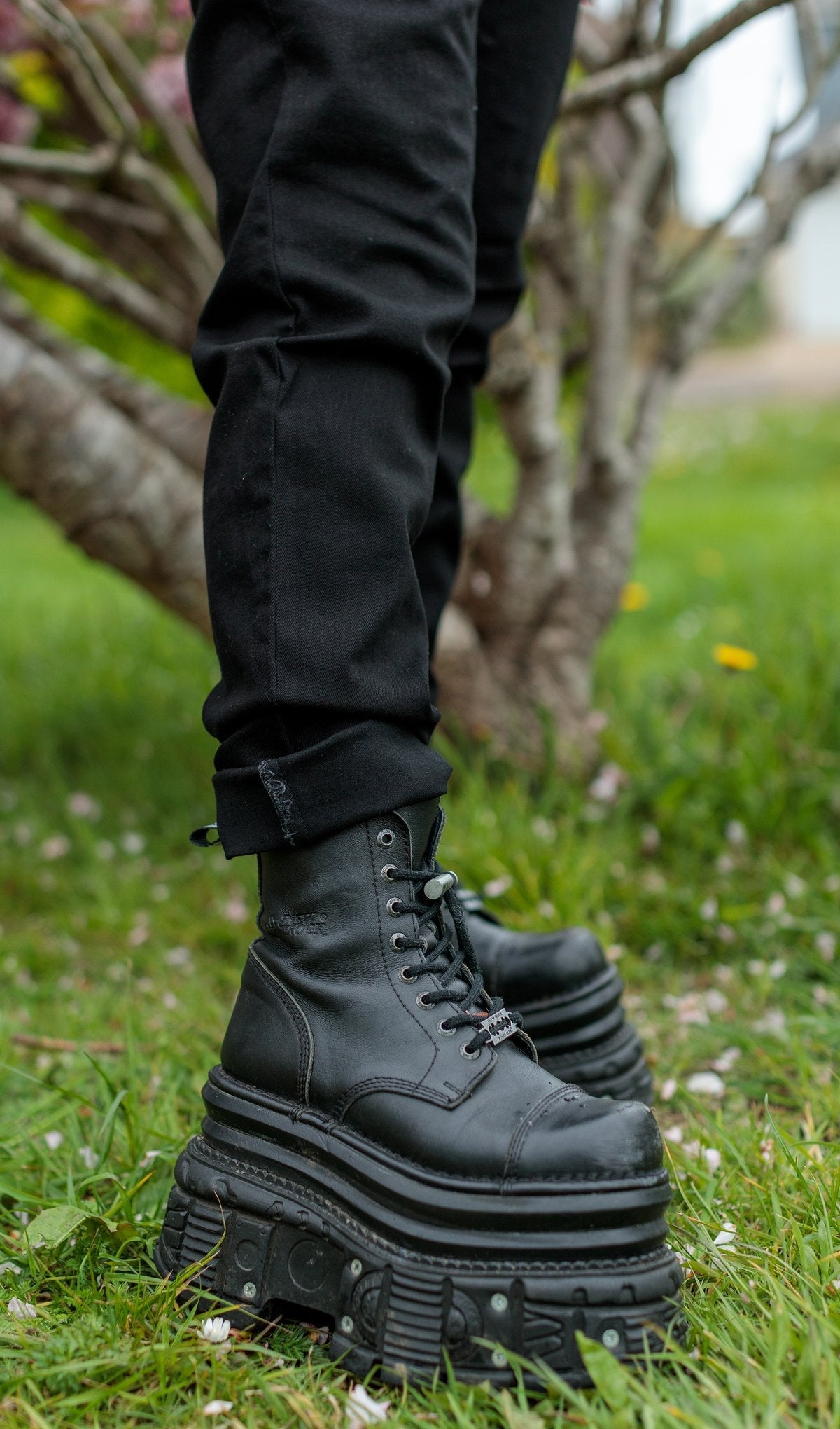 Black Stretch Denim Dungarees by Run and Fly - Minimum Mouse