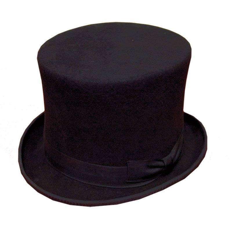Black Wool Top Hat - Minimum Mouse
