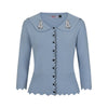 Blue Bunny Hop Cardigan by Banned Apparel - Minimum Mouse