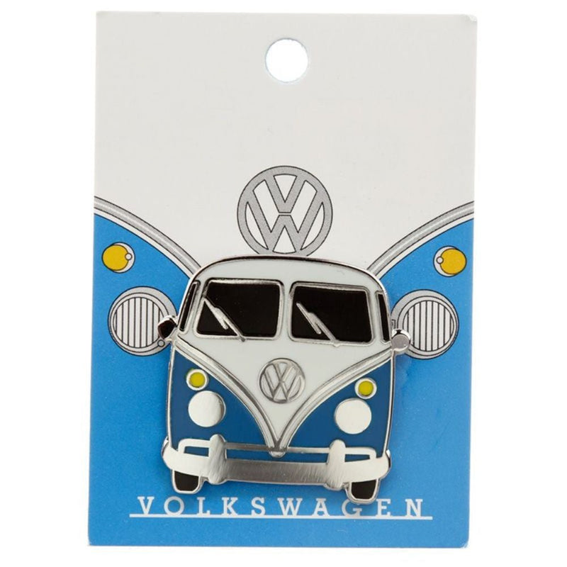 Blue VW Campervan Lapel Pin Badge - Minimum Mouse