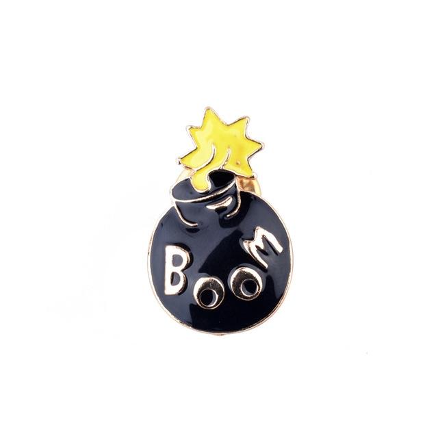 Bomb Enamel Lapel Pin Badge - Minimum Mouse