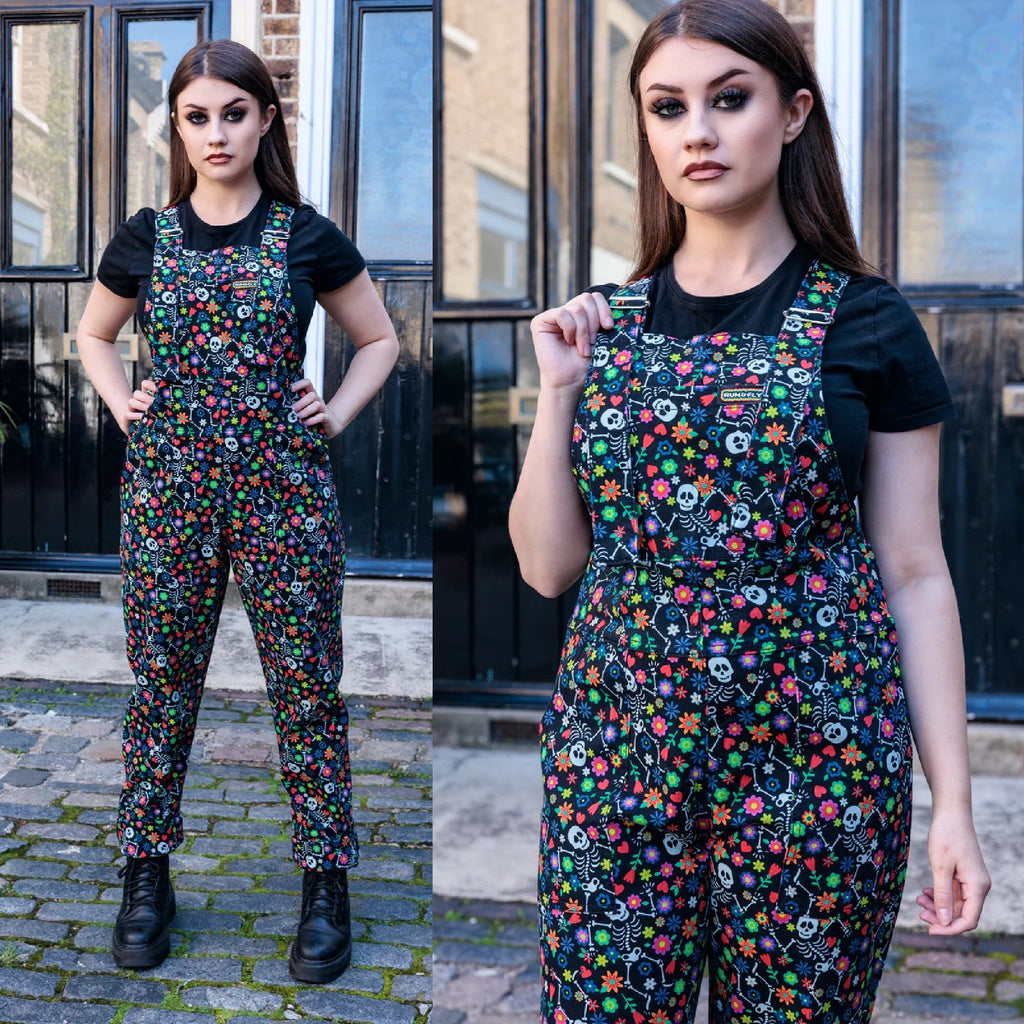 Boogie Bones Stretch Twill Cotton Dungarees by Run and Fly