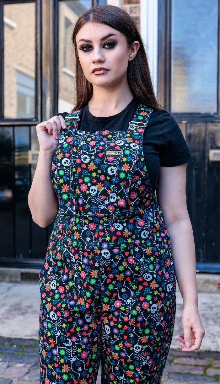 Boogie Bones Stretch Twill Cotton Dungarees by Run and Fly