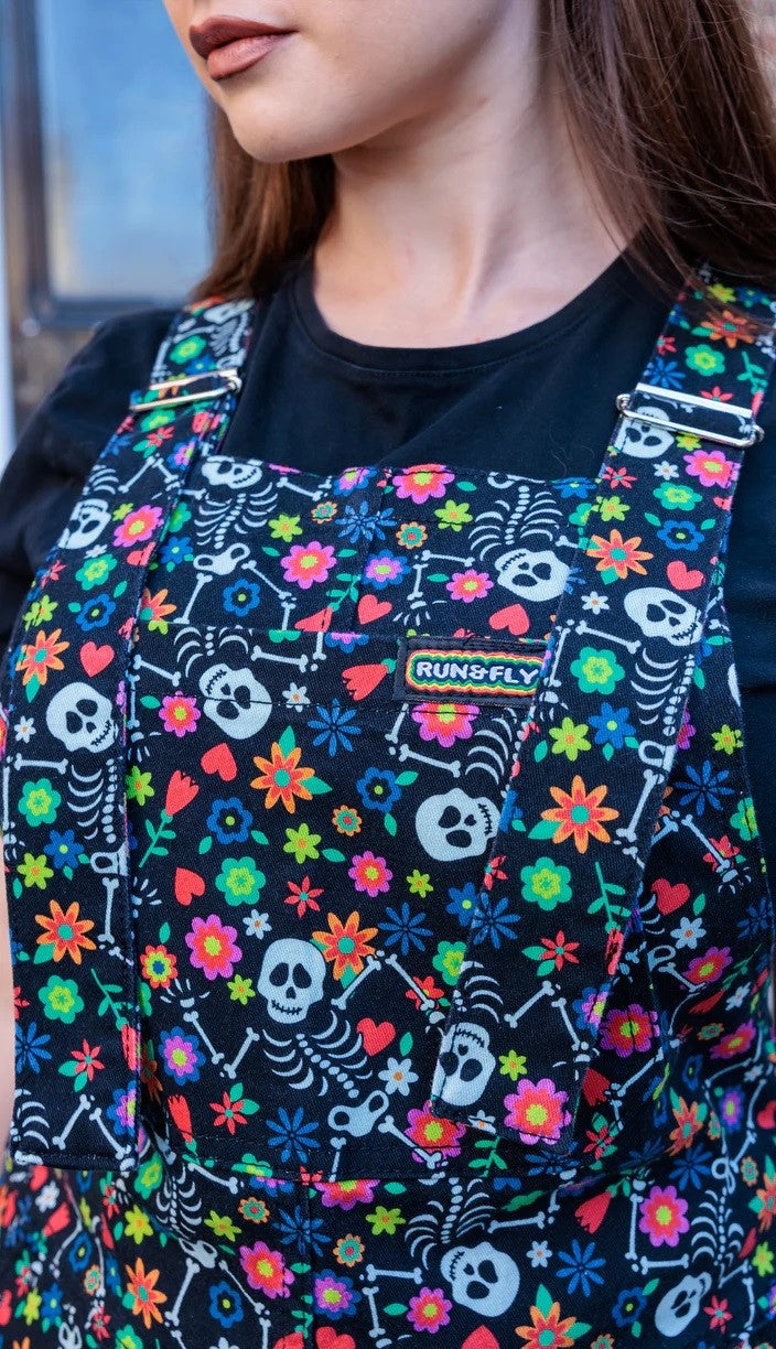 Boogie Bones Stretch Twill Cotton Dungarees by Run and Fly