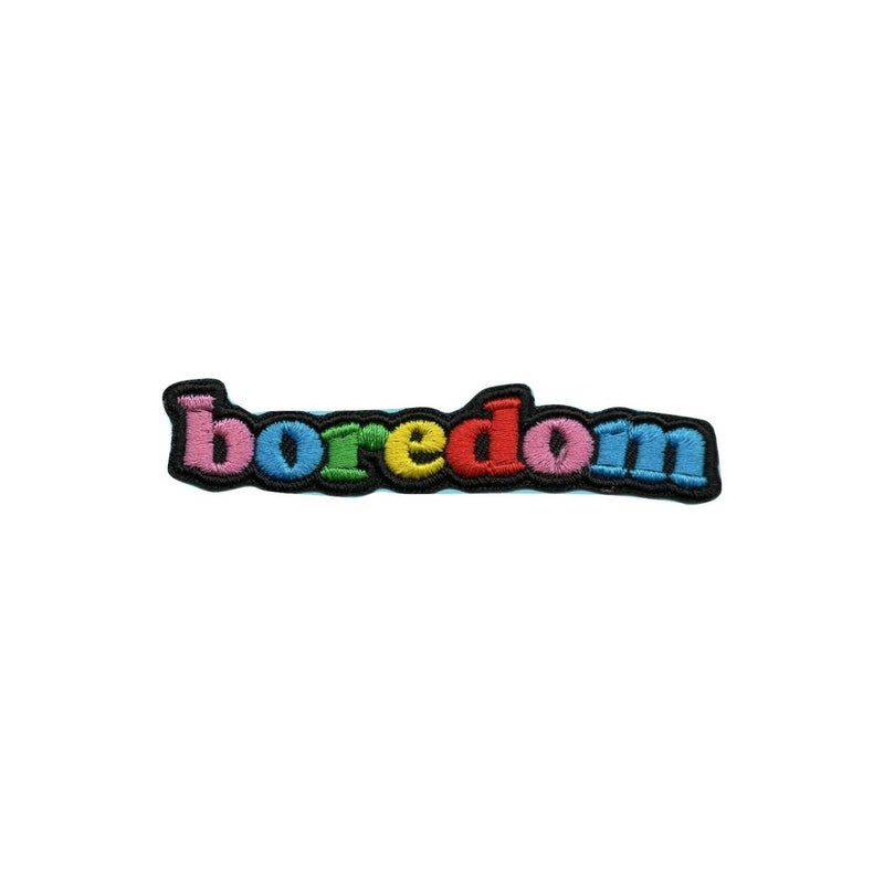 Boredom Iron On Patch - Minimum Mouse