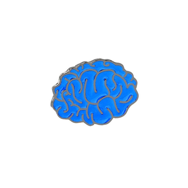 Brain Enamel Lapel Pin Badge - Minimum Mouse