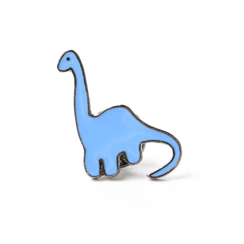 Brontosaurus Dinosaur Enamel Lapel Pin Badge - Minimum Mouse