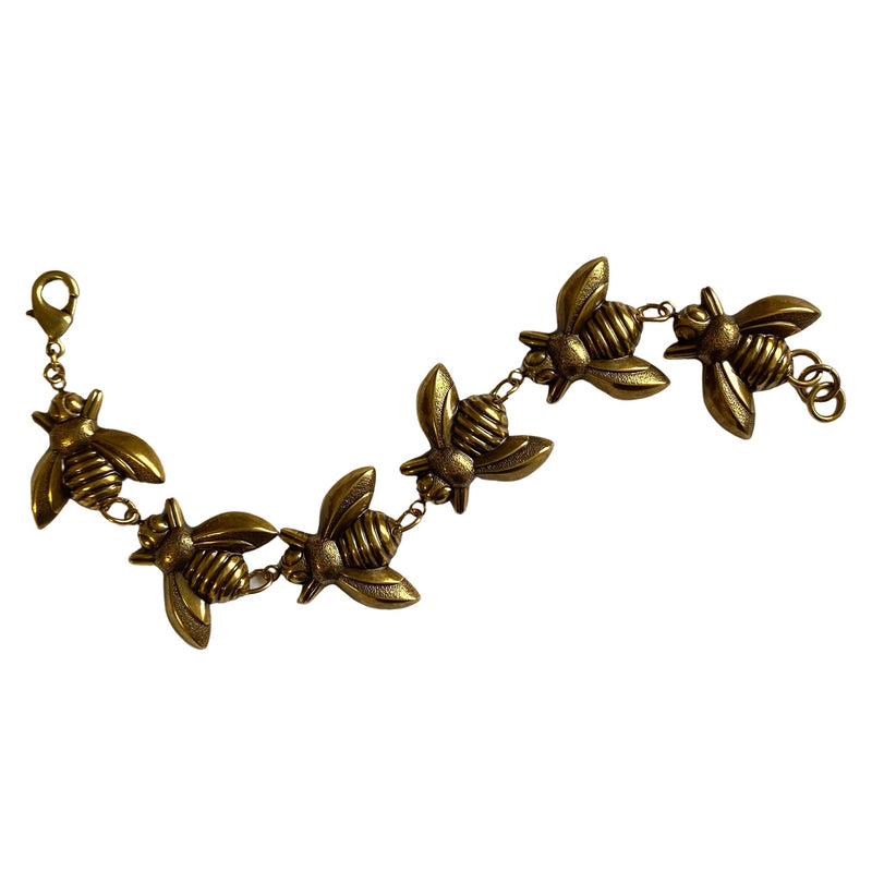 Bronze Bees Bracelet by Love Boutique - Minimum Mouse