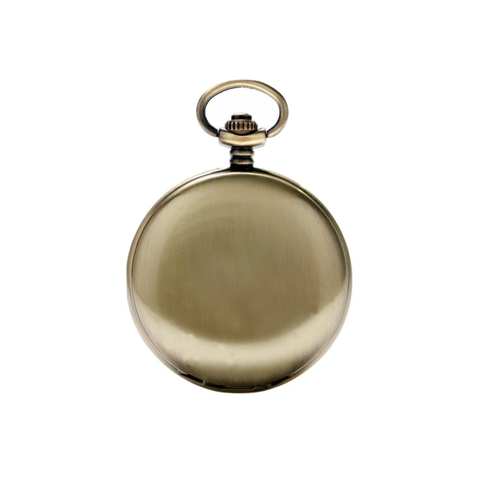 Bronze Double Opening Mechanical Hand Wind Pocket Watch - Minimum Mouse