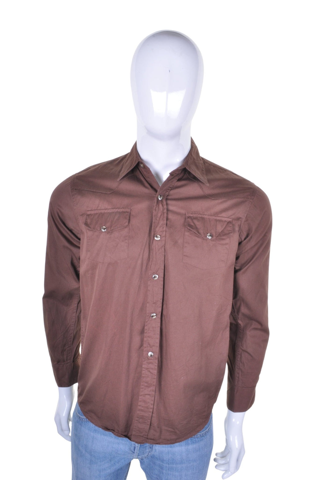 Brown Western Shirt S - Minimum Mouse