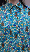 Bunny Rabbit Print Shirt by Run and Fly