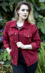 Burgundy Cord Jacket by Run and Fly - Minimum Mouse