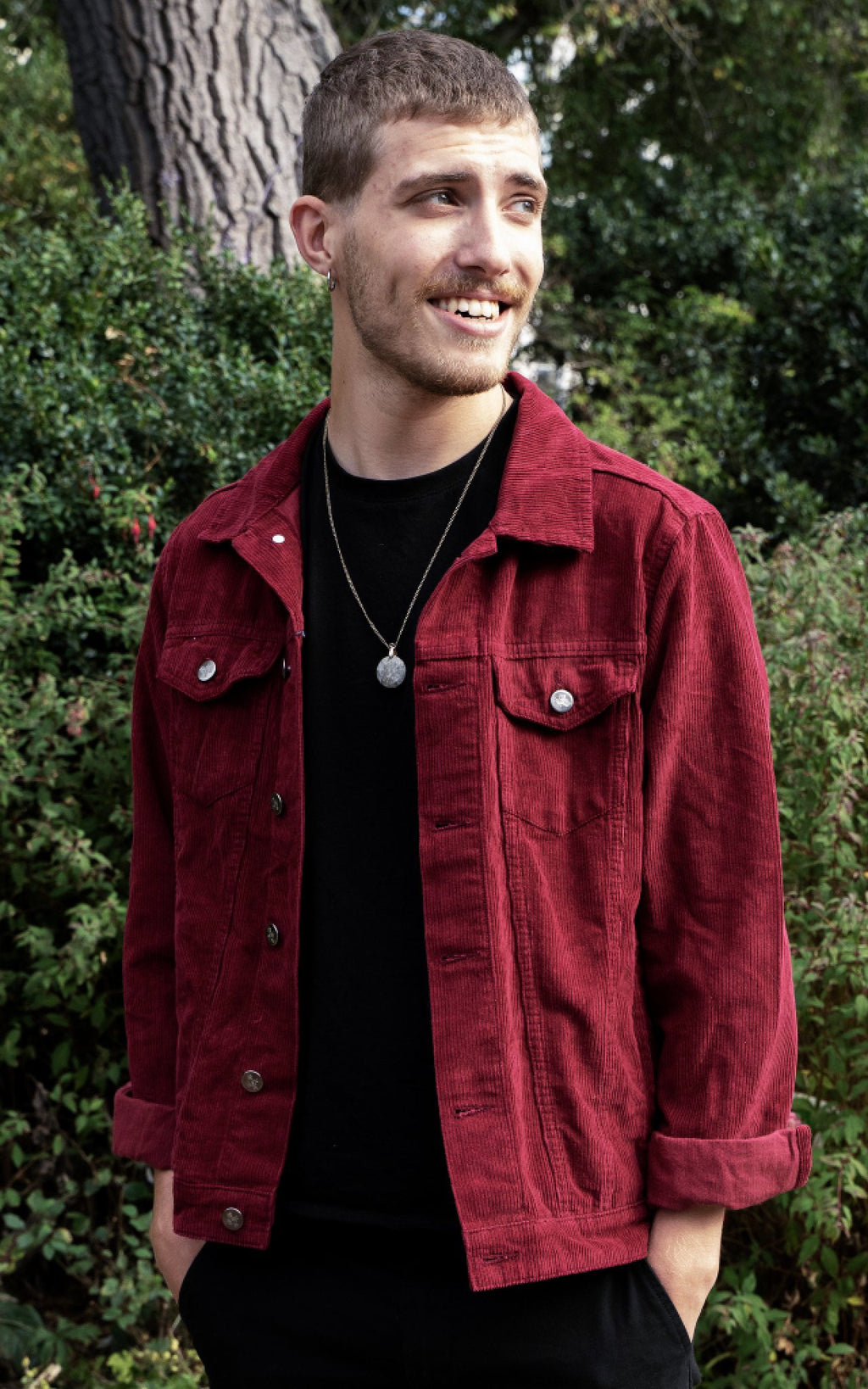 Burgundy Cord Jacket by Run and Fly - Minimum Mouse
